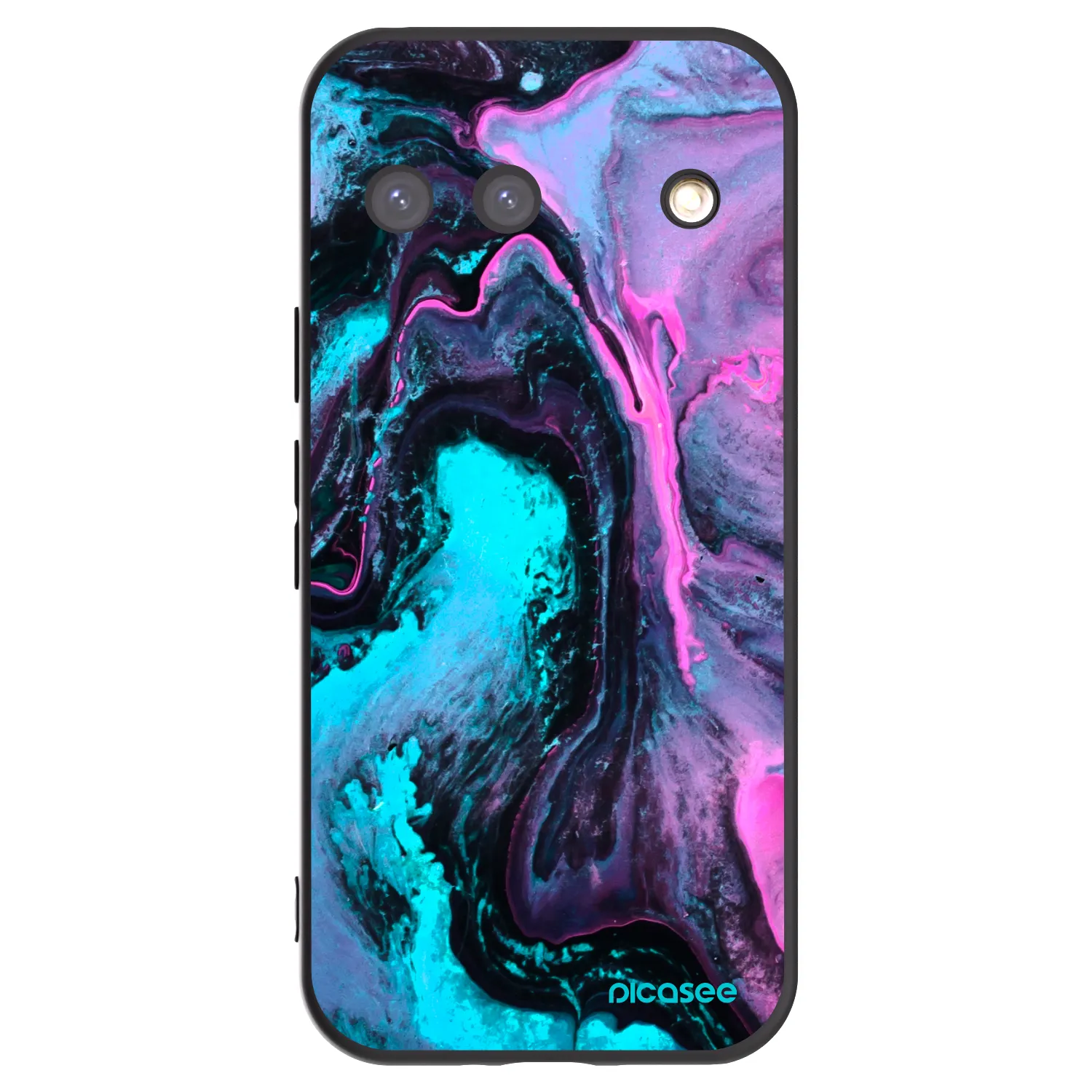 Picasee crna silikonska maskica za Google Pixel 9 - Lean 2