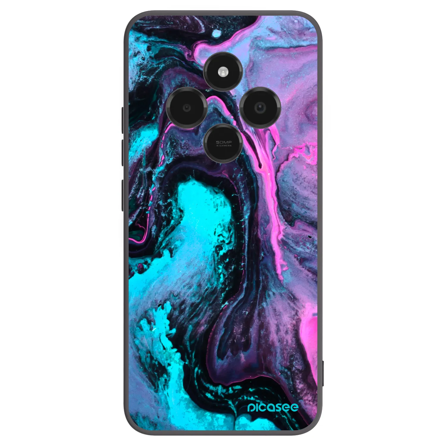 Picasee crna silikonska maskica za Xiaomi Poco C75 - Lean 2