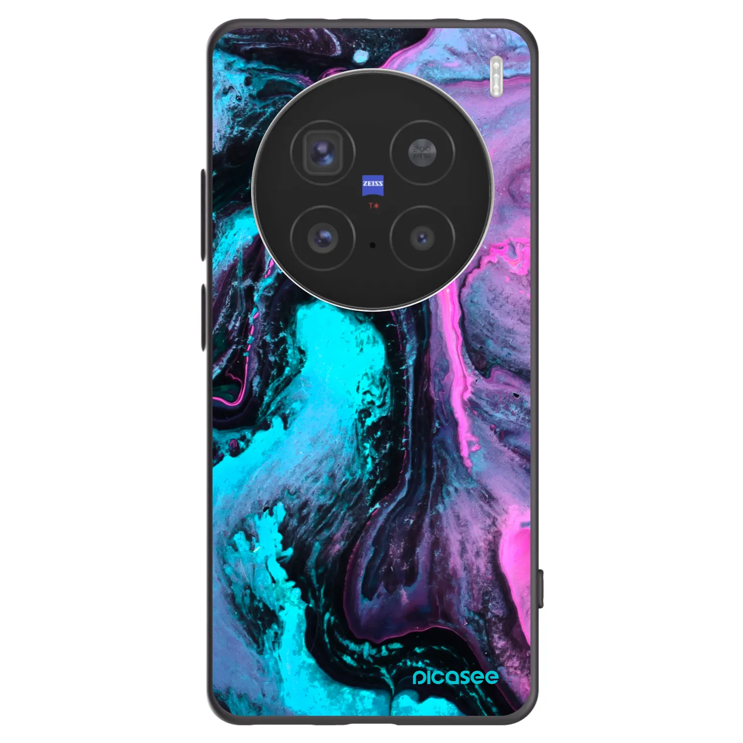 Picasee crna silikonska maskica za Vivo X200 Pro - Lean 2