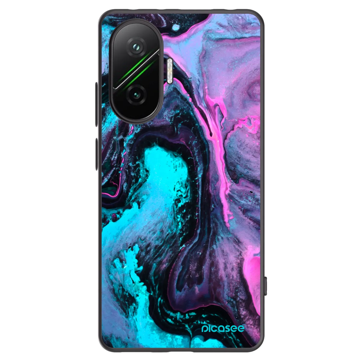 Picasee crna silikonska maskica za Xiaomi Poco F7 Pro 5G - Lean 2
