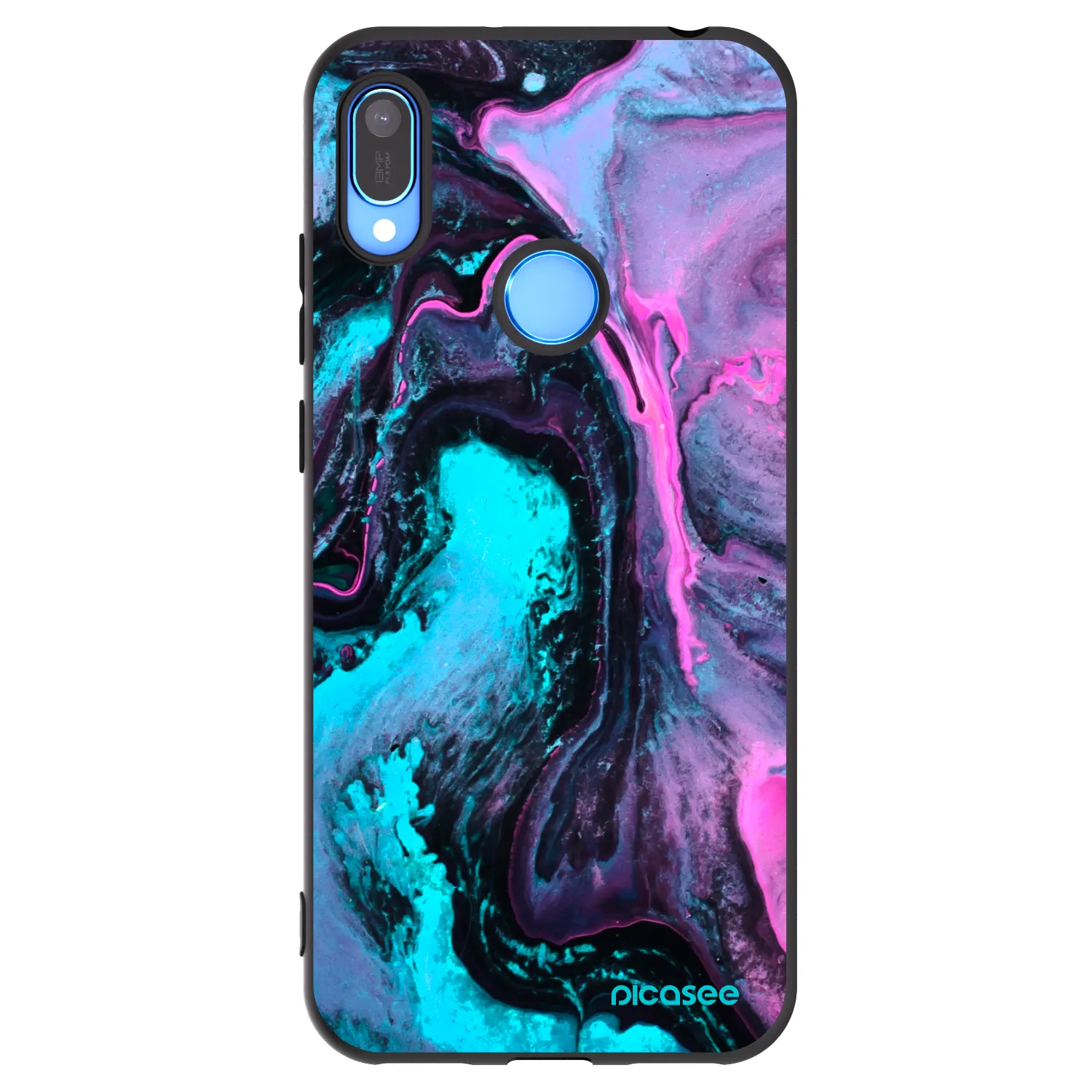 Picasee crna silikonska maskica za Huawei Y6 2019 - Lean 2