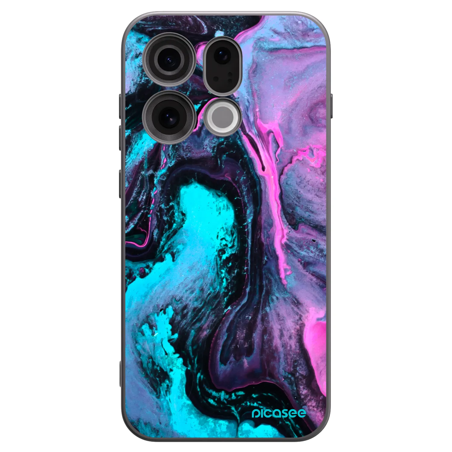 Picasee crna silikonska maskica za OPPO Find X9 - Lean 2