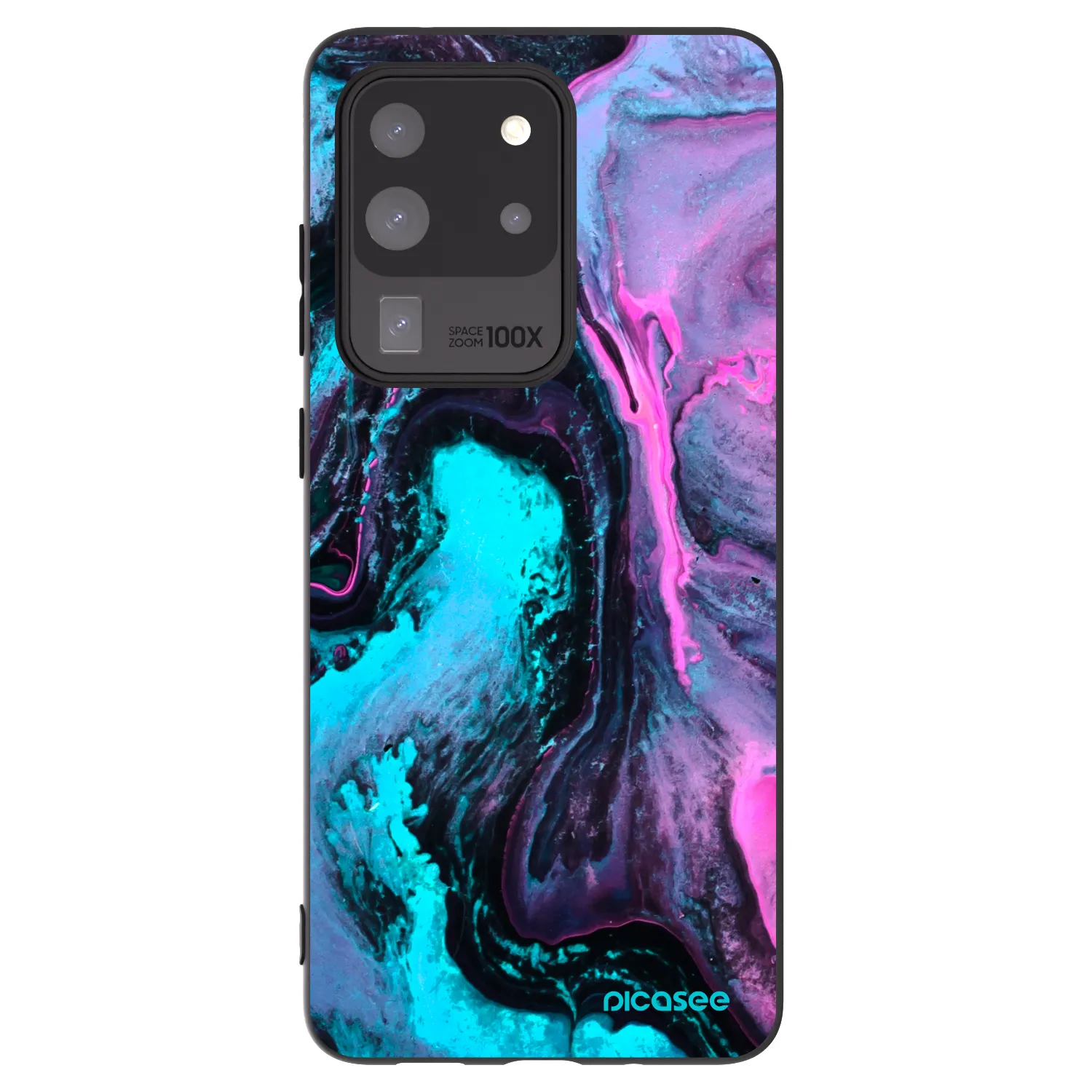 Picasee crna silikonska maskica za Samsung Galaxy S20 Ultra 5G G988F - Lean 2