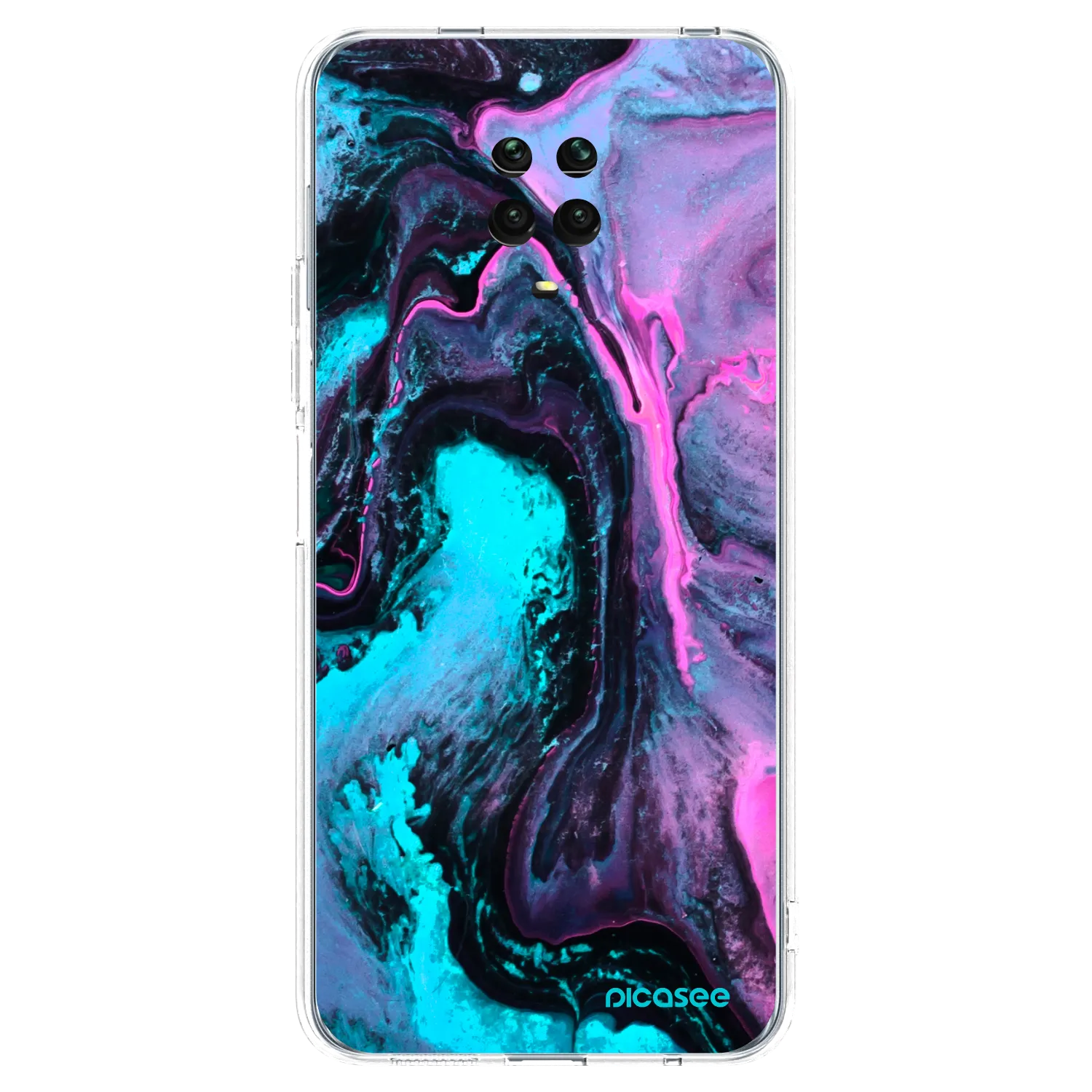 Picasee silikonska prozirna maskica za Xiaomi Redmi Note 9S - Lean 2