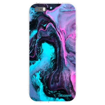 Picasee silikonska prozirna maskica za Apple iPhone 5/5S/SE - Lean 2