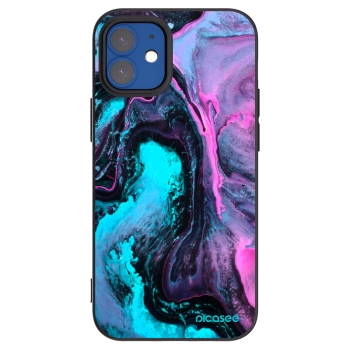 Picasee crna silikonska maskica za Apple iPhone 12 mini - Lean 2