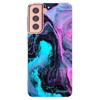 Picasee silikonska prozirna maskica za Samsung Galaxy S21 5G G991B - Lean 2