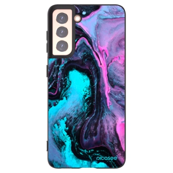 Picasee crna silikonska maskica za Samsung Galaxy S21 5G G991B - Lean 2