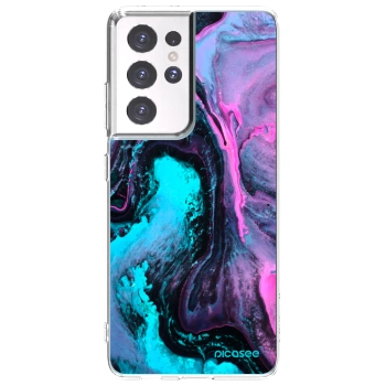 Picasee silikonska prozirna maskica za Samsung Galaxy S21 Ultra 5G G998B - Lean 2