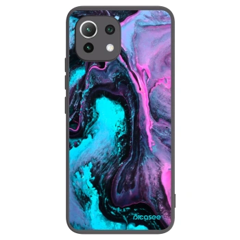 Picasee crna silikonska maskica za Xiaomi 11 Lite 5G NE - Lean 2