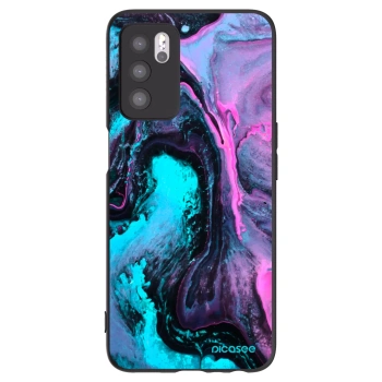 Picasee crna silikonska maskica za OPPO A16s - Lean 2