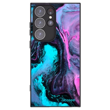 Picasee crna silikonska maskica za Samsung Galaxy S23 Ultra 5G - Lean 2