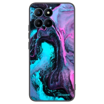 Picasee crna silikonska maskica za Honor 70 Lite - Lean 2