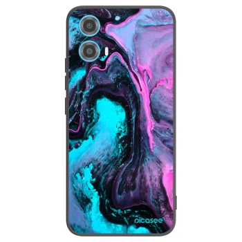 Picasee crna silikonska maskica za Motorola Moto G34 5G - Lean 2