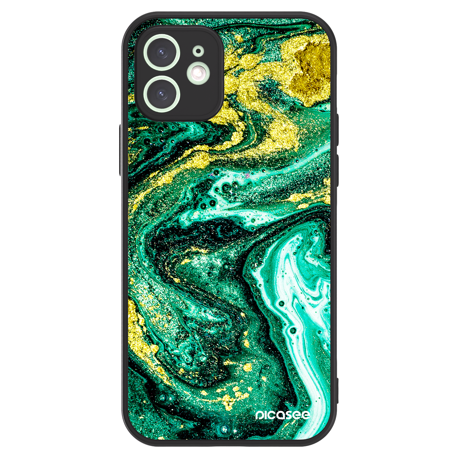 Picasee ULTIMATE CASE za Apple iPhone 12 - Green Gold