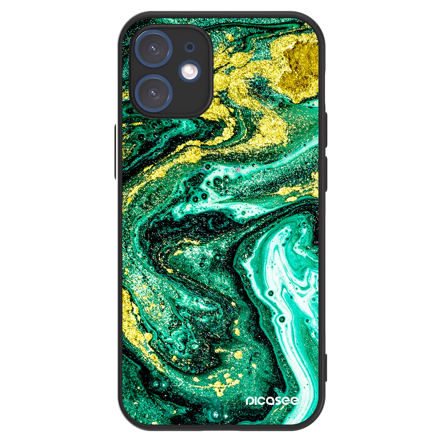 Picasee ULTIMATE CASE za Apple iPhone 12 mini - Green Gold