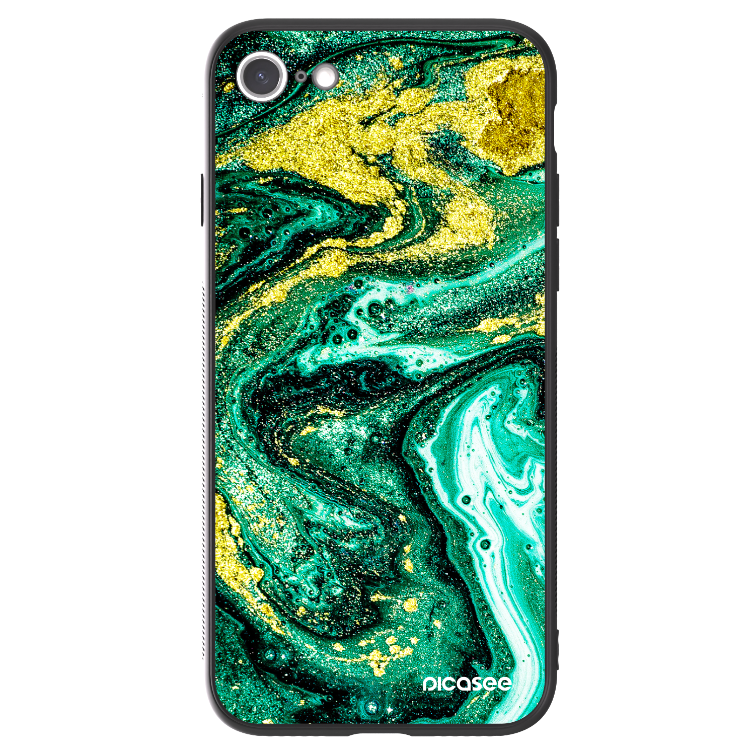 Picasee ULTIMATE CASE za Apple iPhone 8 - Green Gold