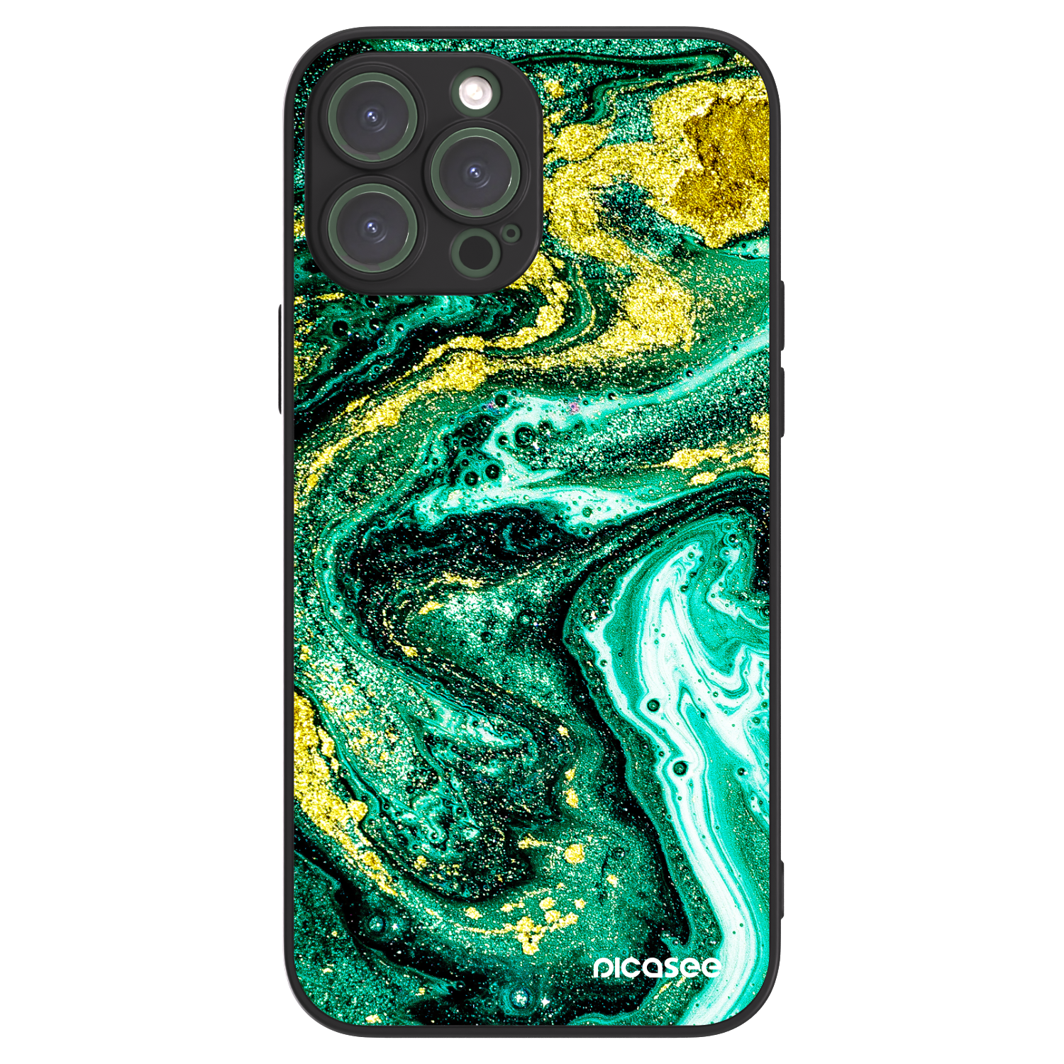 Picasee ULTIMATE CASE MagSafe za Apple iPhone 13 Pro Max - Green Gold