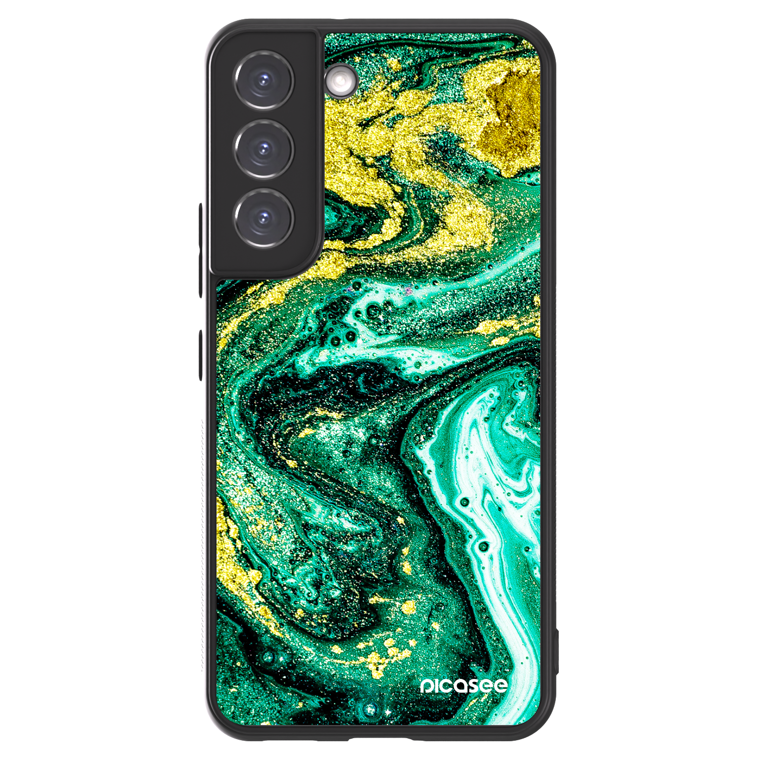 Picasee ULTIMATE CASE PowerShare za Samsung Galaxy S22 5G - Green Gold