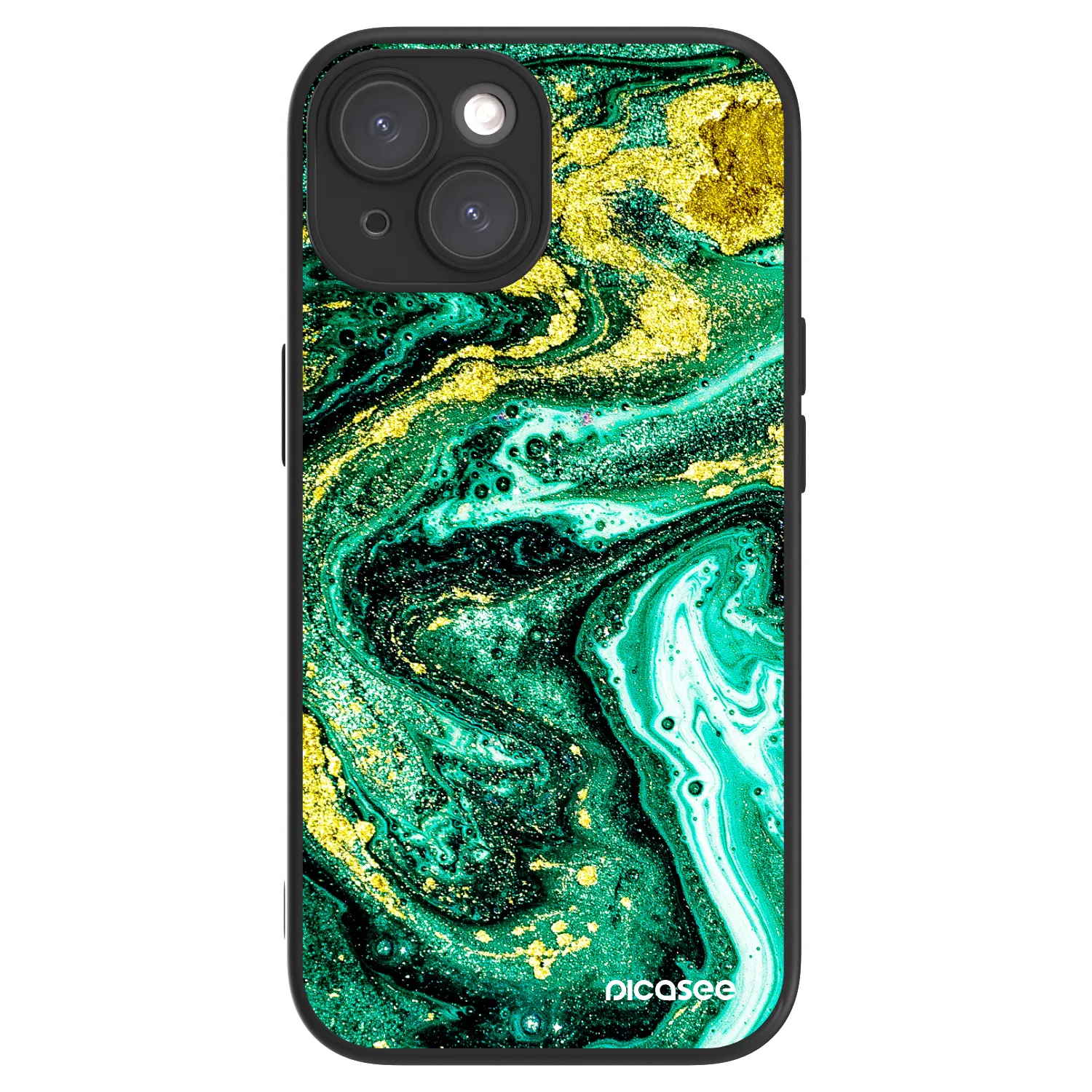 Picasee ULTIMATE CASE MagSafe za Apple iPhone 15 - Green Gold