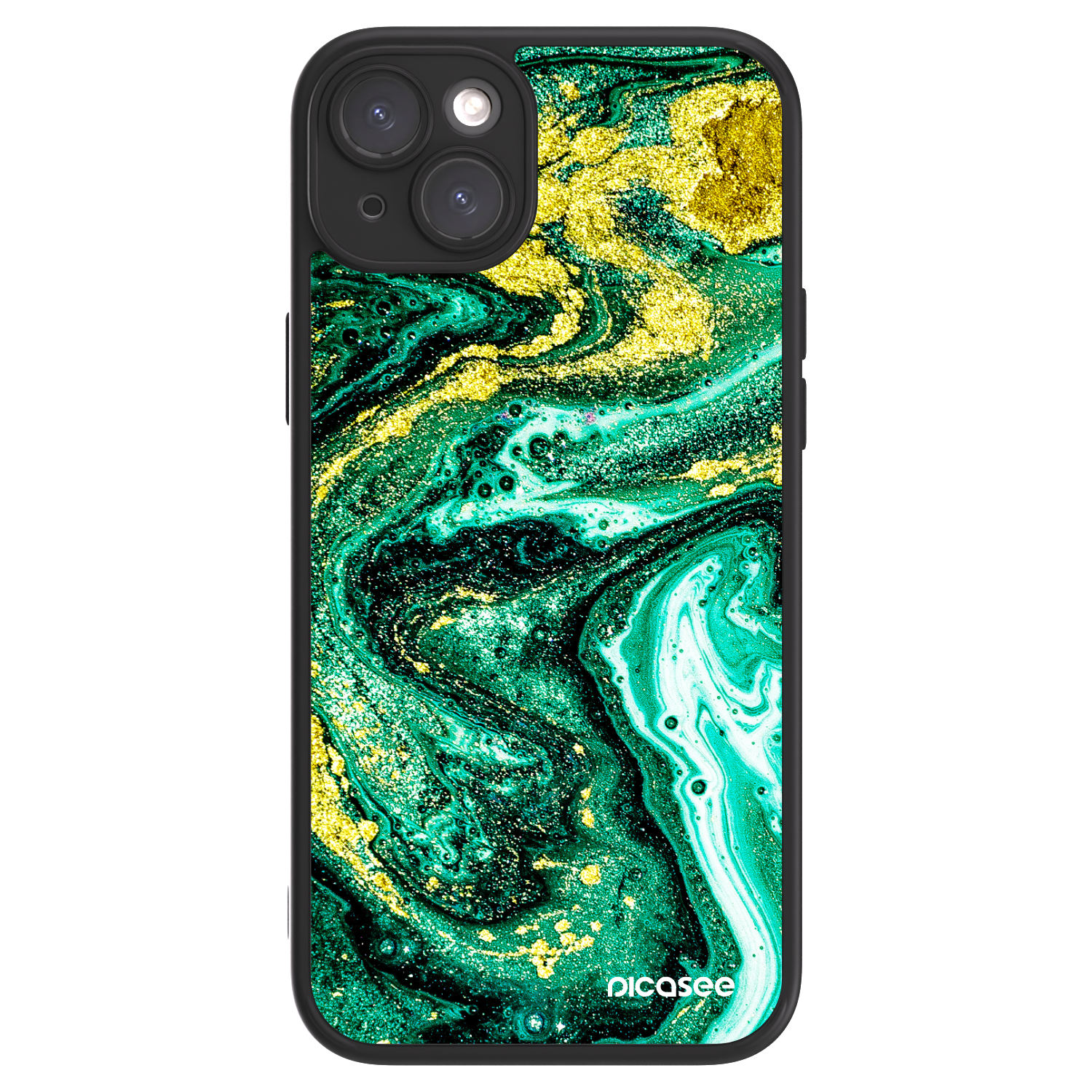 Picasee ULTIMATE CASE za Apple iPhone 15 Plus - Green Gold