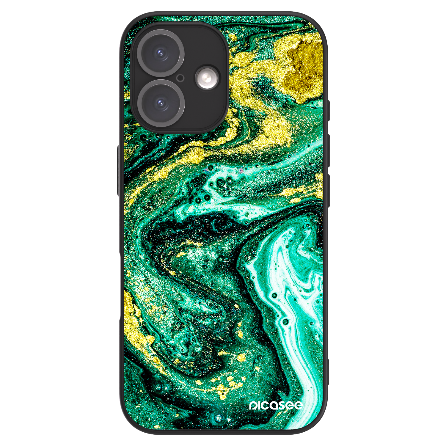 Picasee ULTIMATE CASE MagSafe za Apple iPhone 16 - Green Gold