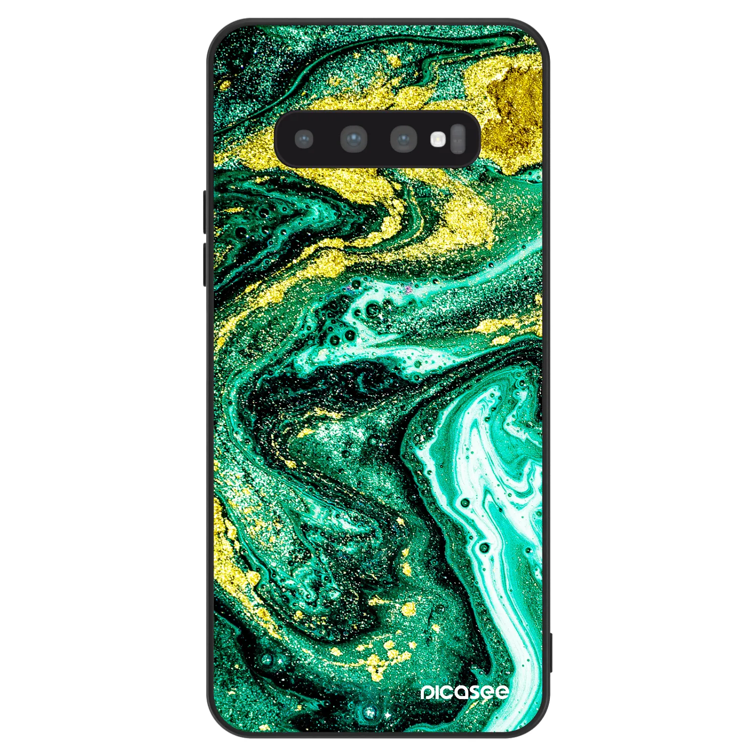 Picasee ULTIMATE CASE za Samsung Galaxy S10 Plus G975 - Green Gold
