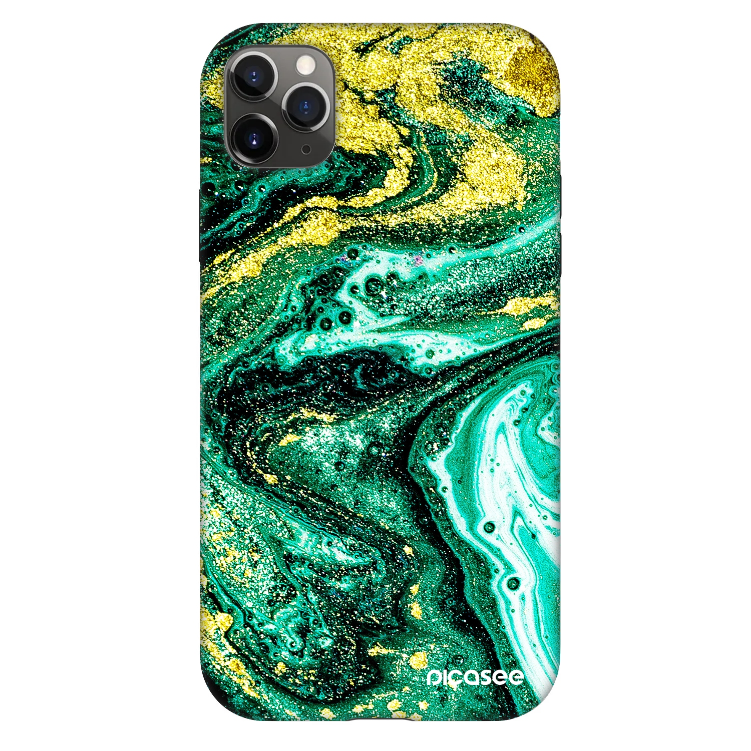 Picasee Fashion Case za Apple iPhone 11 Pro Max - Green Gold