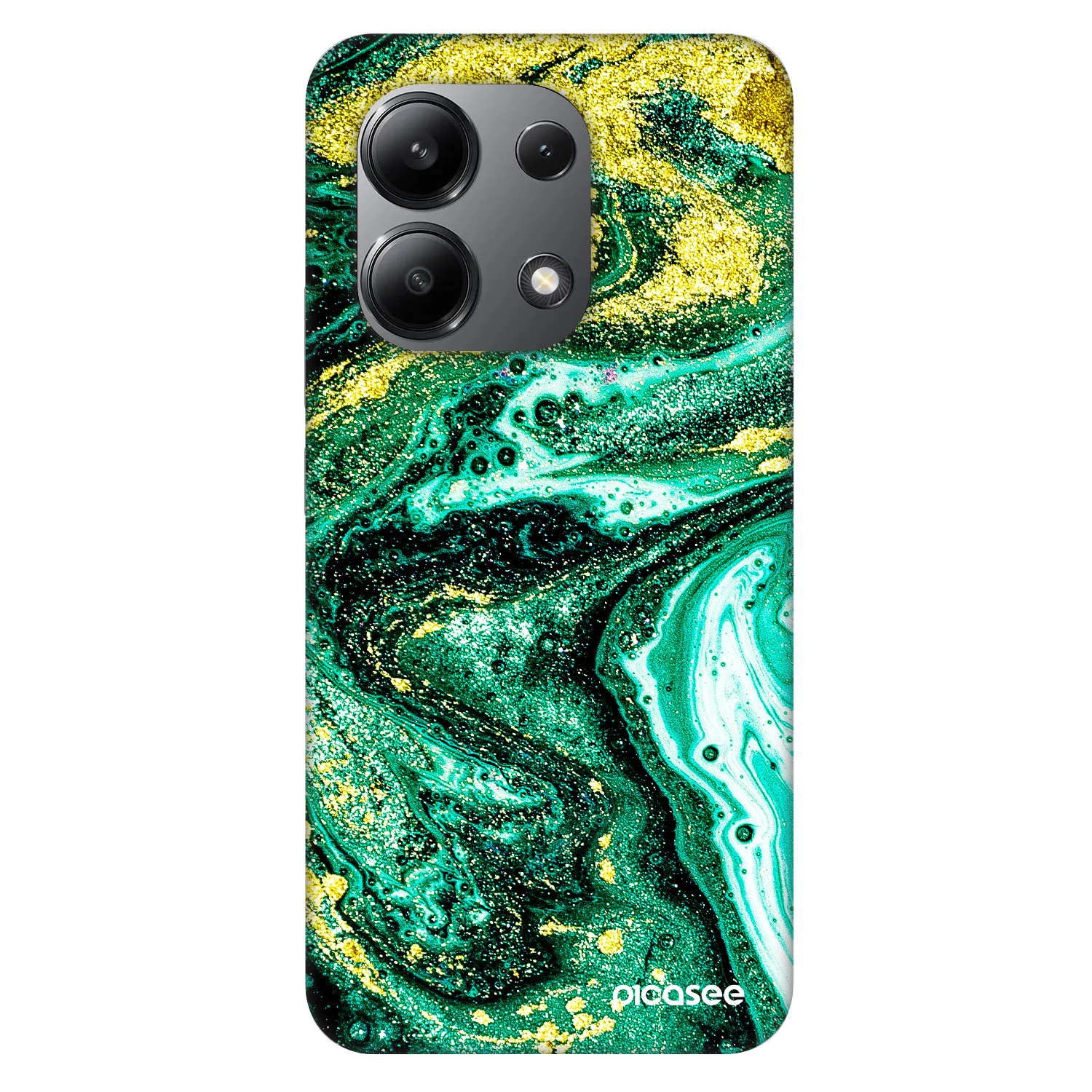 Picasee Fashion Case za Xiaomi Redmi Note 13 4G - Green Gold