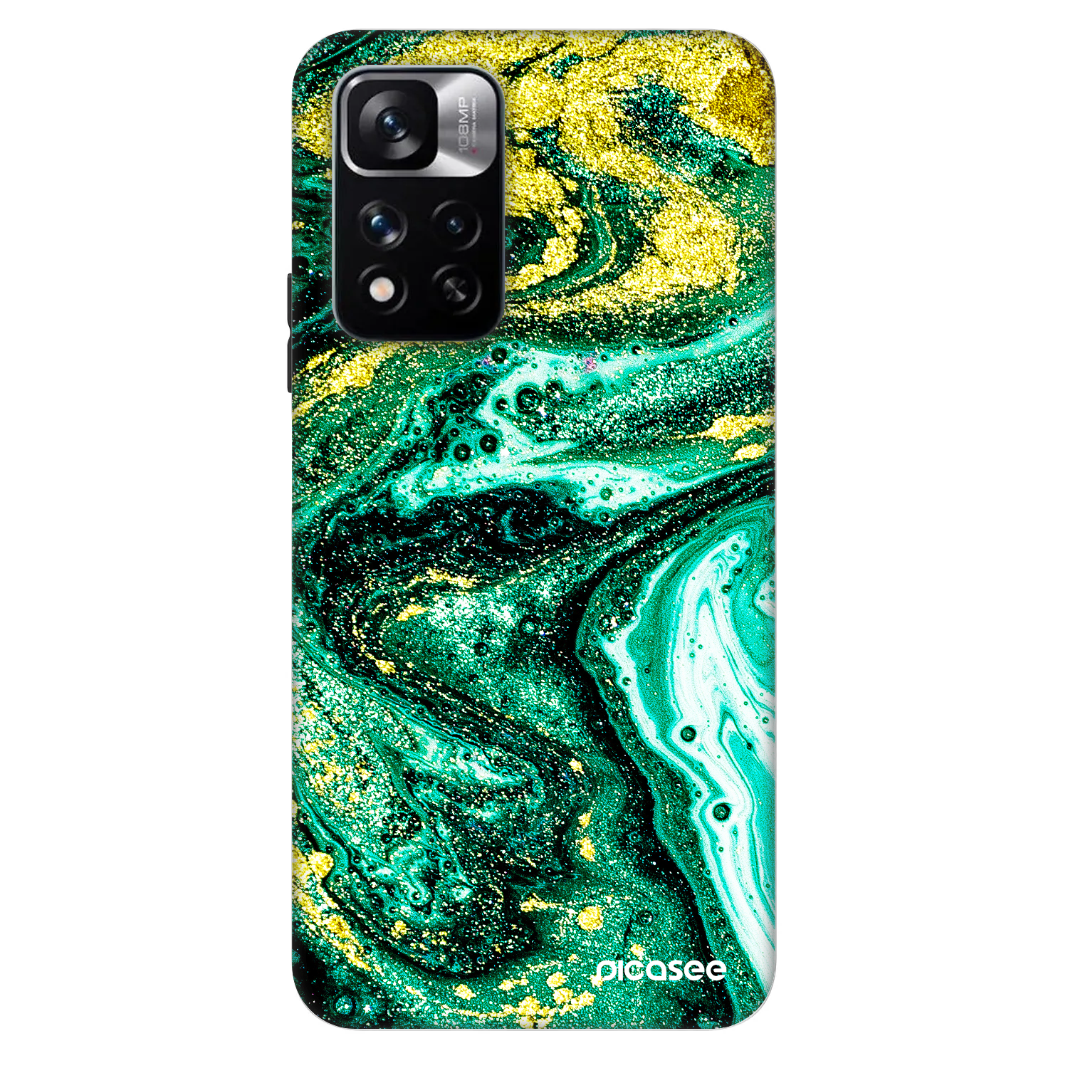 Picasee Fashion Case za Xiaomi Redmi Note 11 Pro 5G - Green Gold