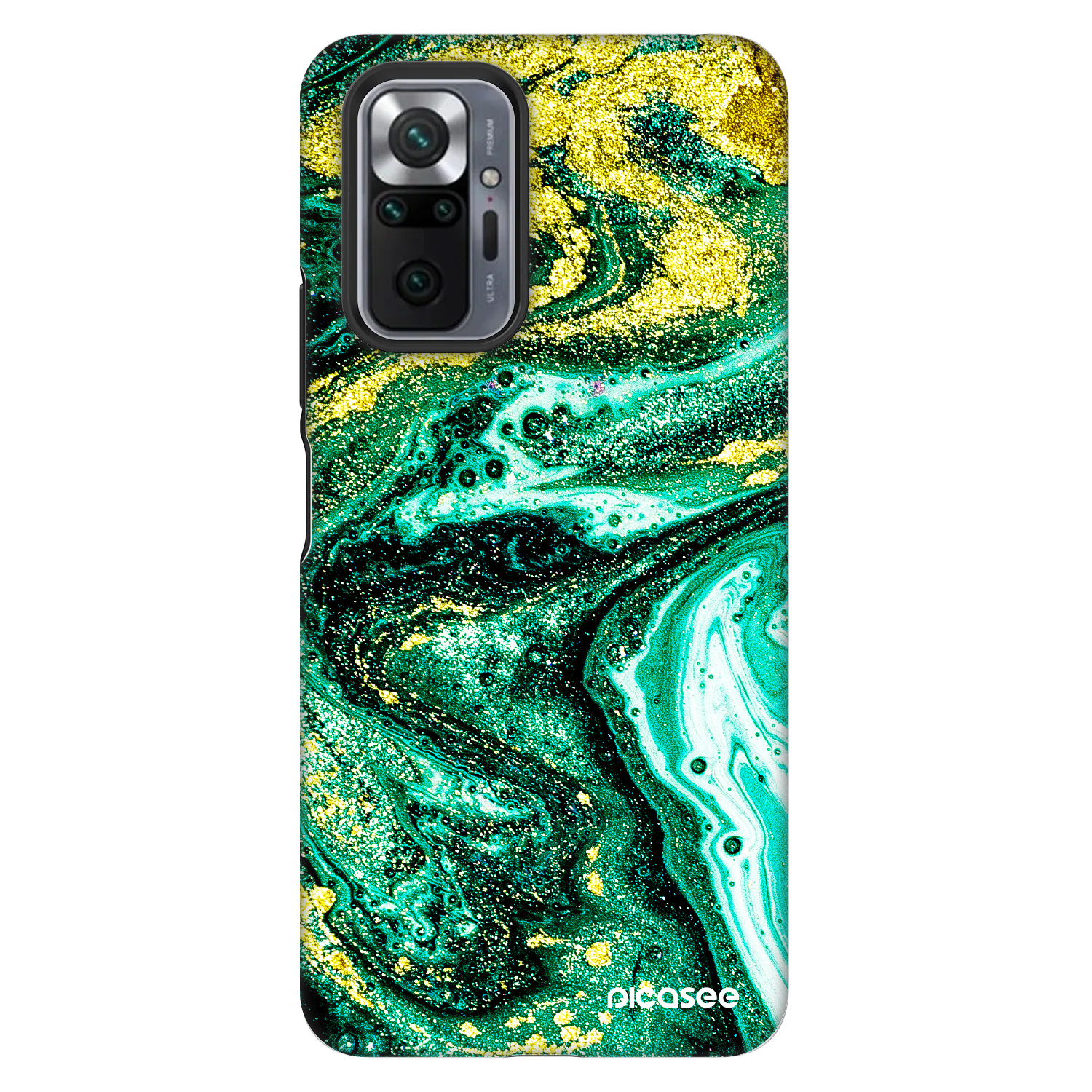 Picasee Fashion Case za Xiaomi Redmi Note 10 Pro - Green Gold