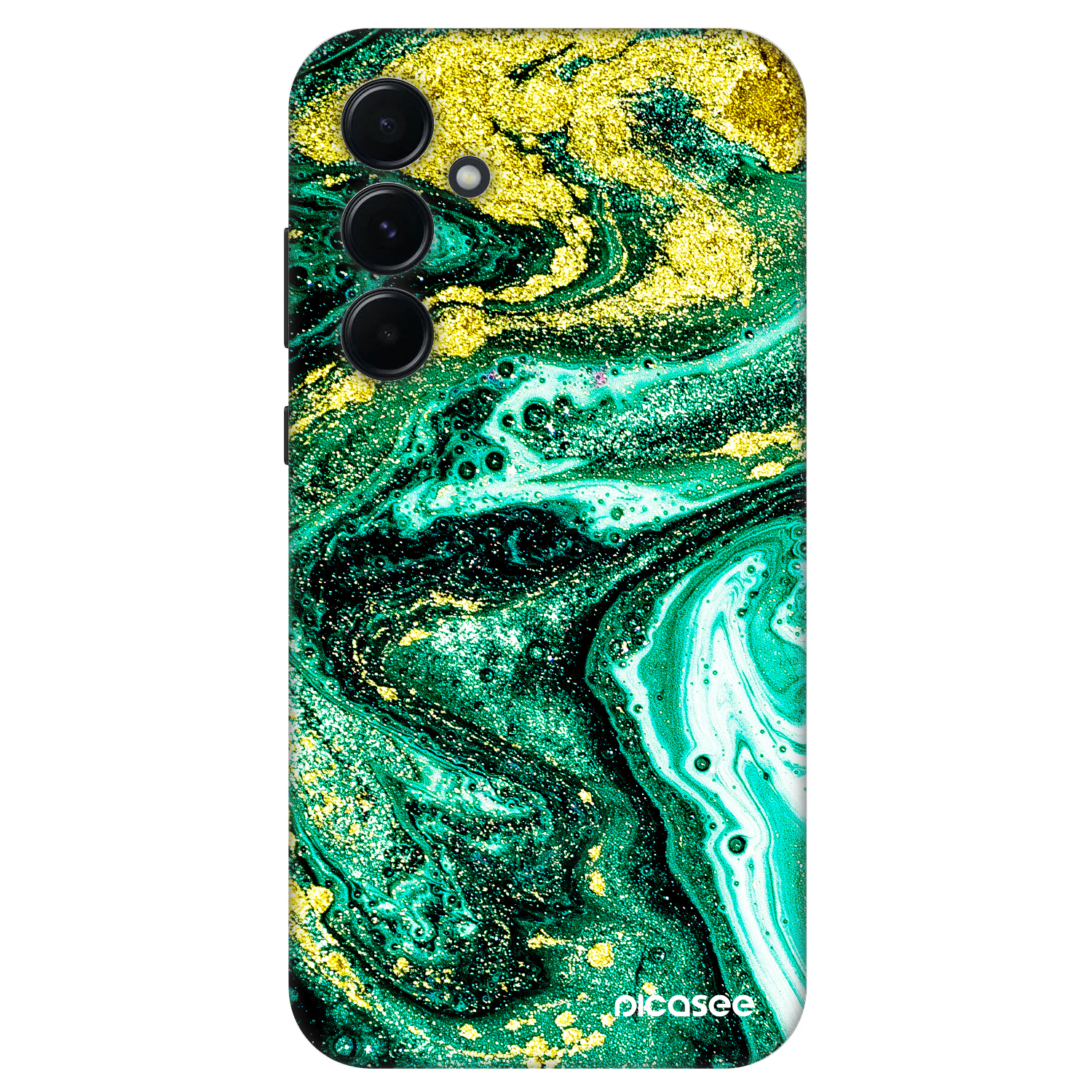 Picasee Fashion Case za Samsung Galaxy A55 5G A556B - Green Gold