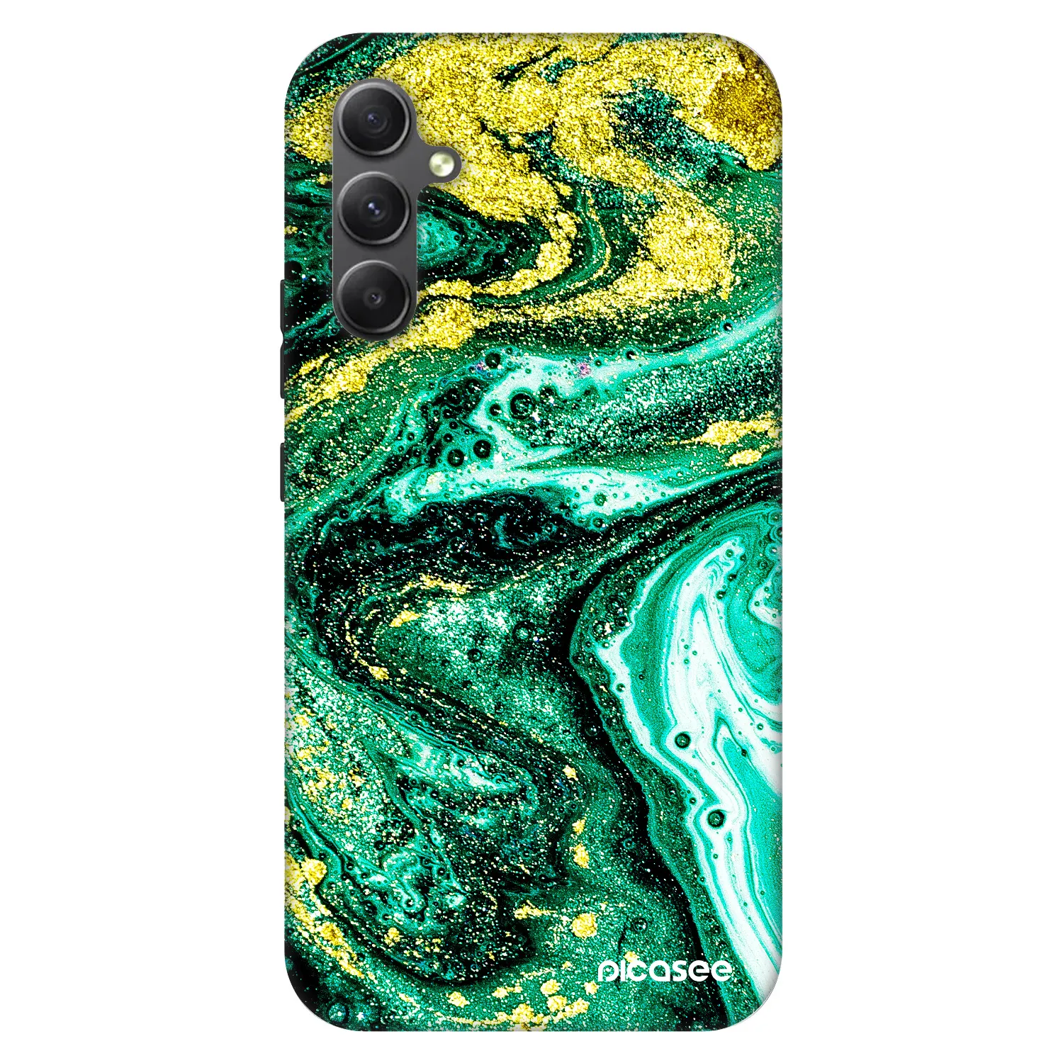 Picasee Fashion Case za Samsung Galaxy A34 5G A346B - Green Gold