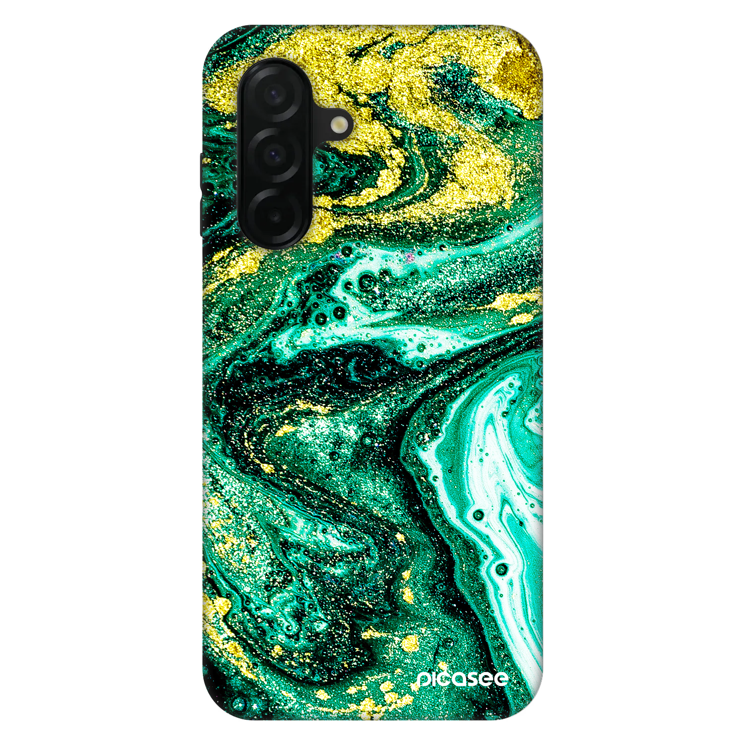 Picasee Fashion Case za Samsung Galaxy A26 5G A266B - Green Gold