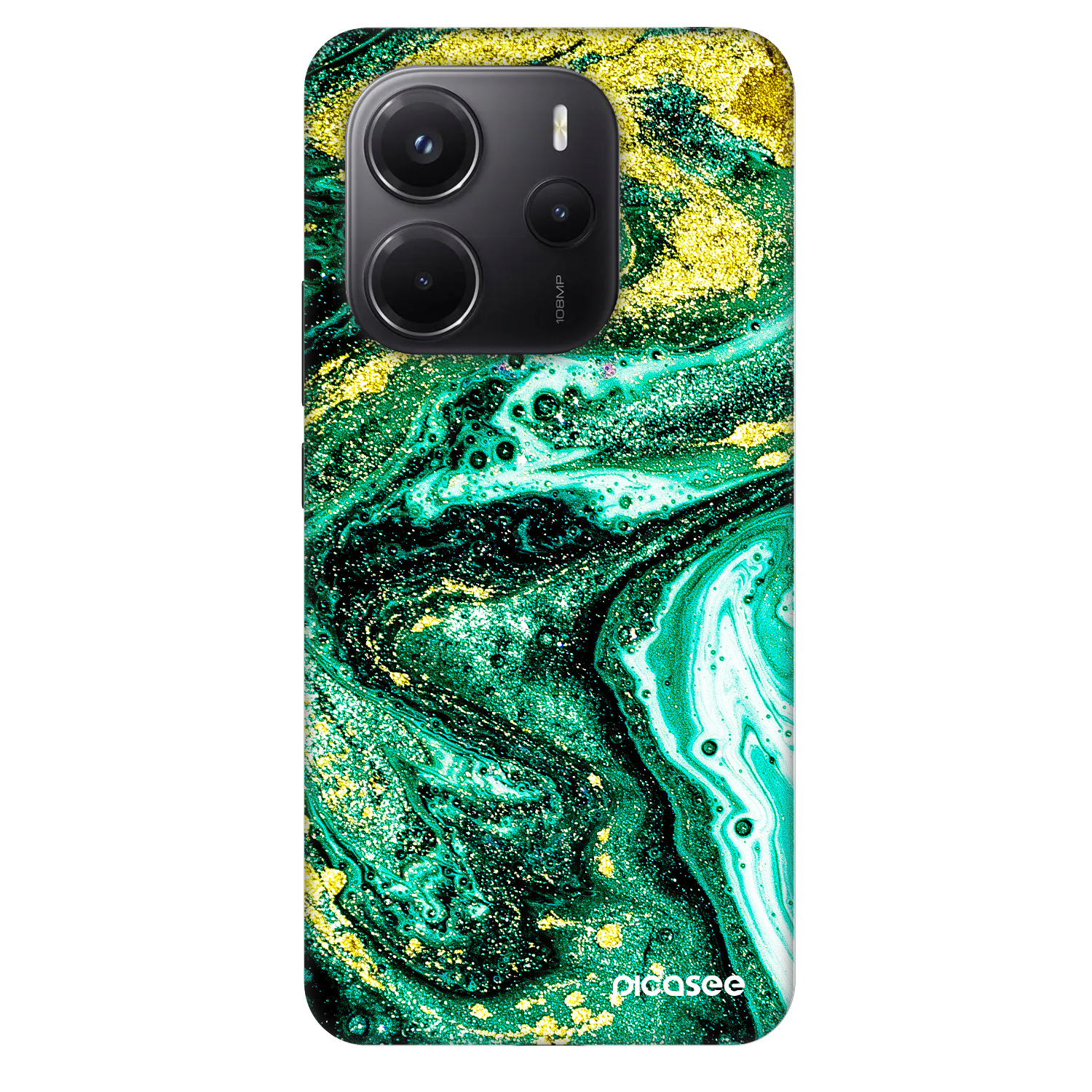 Picasee Fashion Case za Xiaomi Redmi Note 14 4G - Green Gold