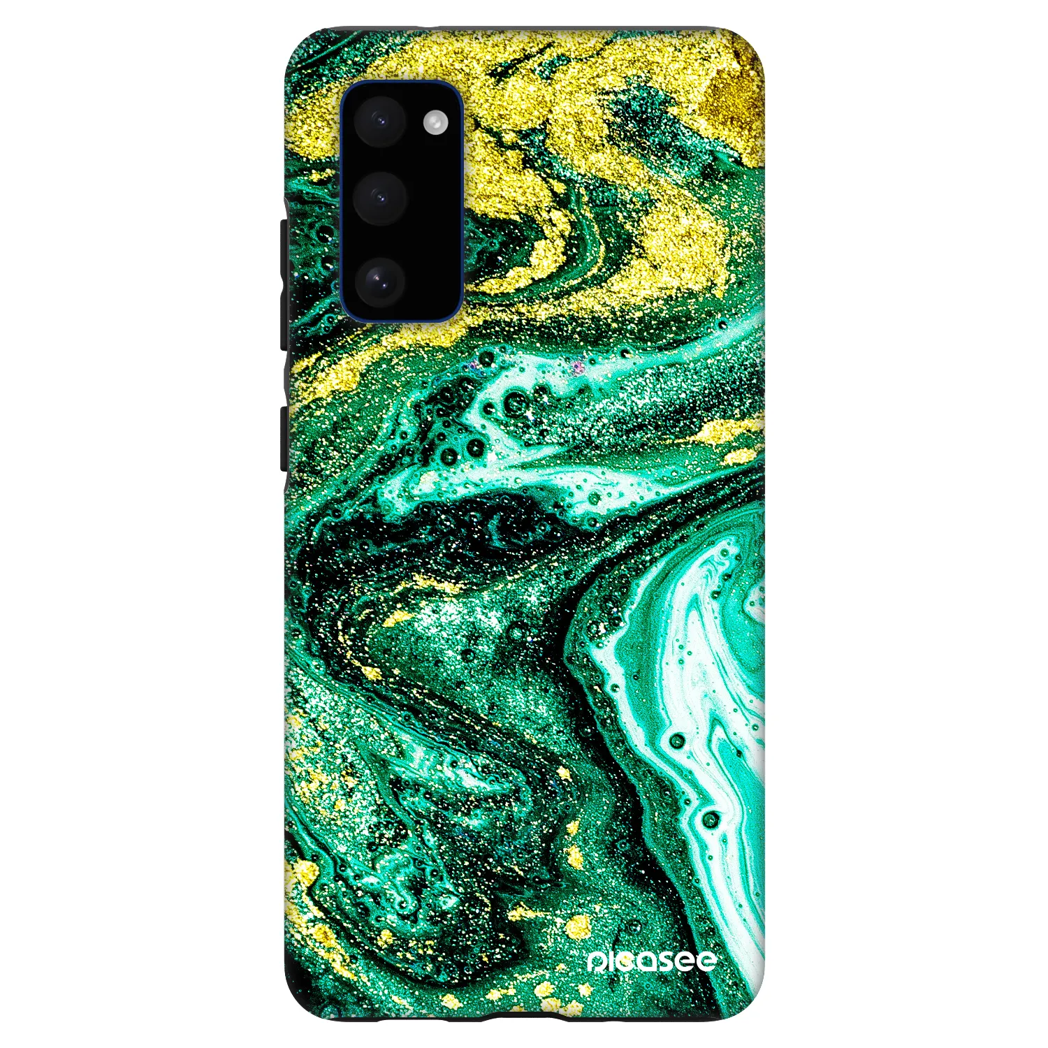 Picasee Fashion Case za Samsung Galaxy S20 FE - Green Gold
