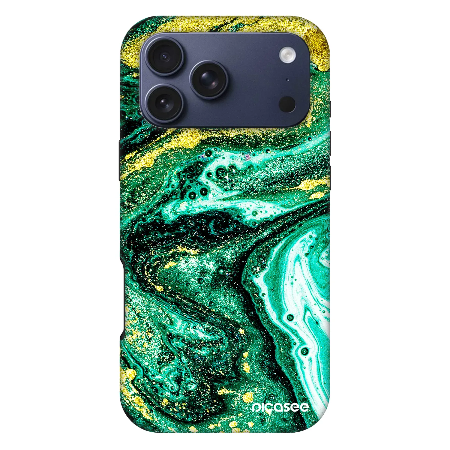Picasee Fashion Case MagSafe za Apple iPhone 18 Pro Max - Green Gold