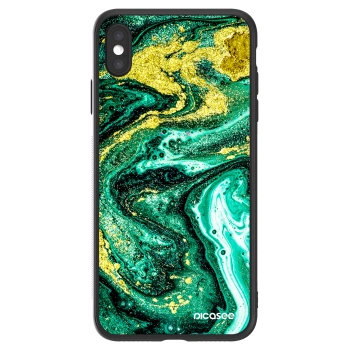 Picasee ULTIMATE CASE za Apple iPhone XS Max - Green Gold