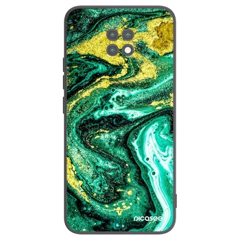 Picasee crna silikonska maskica za Xiaomi Redmi Note 9T - Green Gold