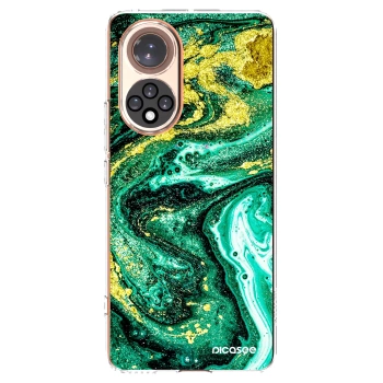 Picasee silikonska prozirna maskica za Honor 50 5G - Green Gold