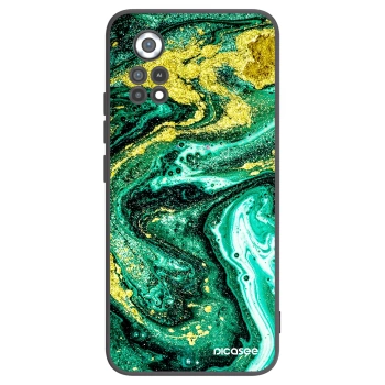 Picasee crna silikonska maskica za Xiaomi Poco X4 Pro 5G - Green Gold