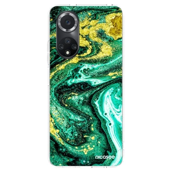 Picasee silikonska prozirna maskica za Huawei Nova 9 SE - Green Gold