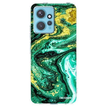 Picasee silikonska prozirna maskica za Xiaomi Redmi Note 12 4G - Green Gold
