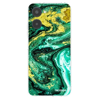 Picasee silikonska prozirna maskica za Realme 10 4G - Green Gold