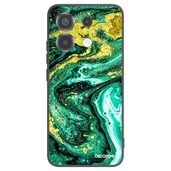 Picasee crna silikonska maskica za Xiaomi Poco X6 - Green Gold