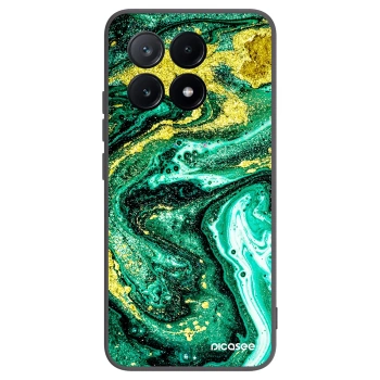 Picasee crna silikonska maskica za Xiaomi Poco X6 Pro - Green Gold