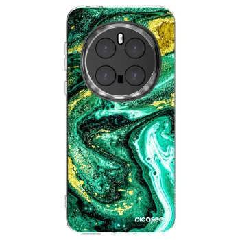 Picasee silikonska prozirna maskica za Honor Magic7 Pro 5G - Green Gold