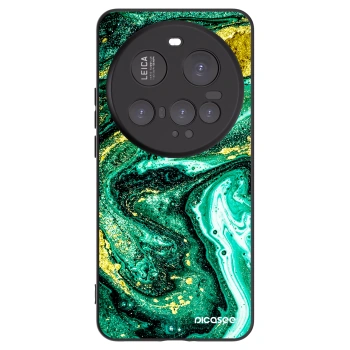 Picasee crna silikonska maskica za Xiaomi 15 Ultra - Green Gold