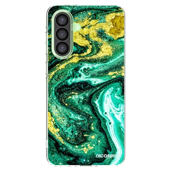 Picasee silikonska prozirna maskica za Samsung Galaxy A26 5G A266B - Green Gold
