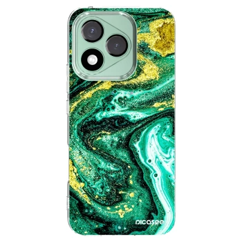 Picasee silikonska prozirna maskica za Honor 400 Lite 5G - Green Gold